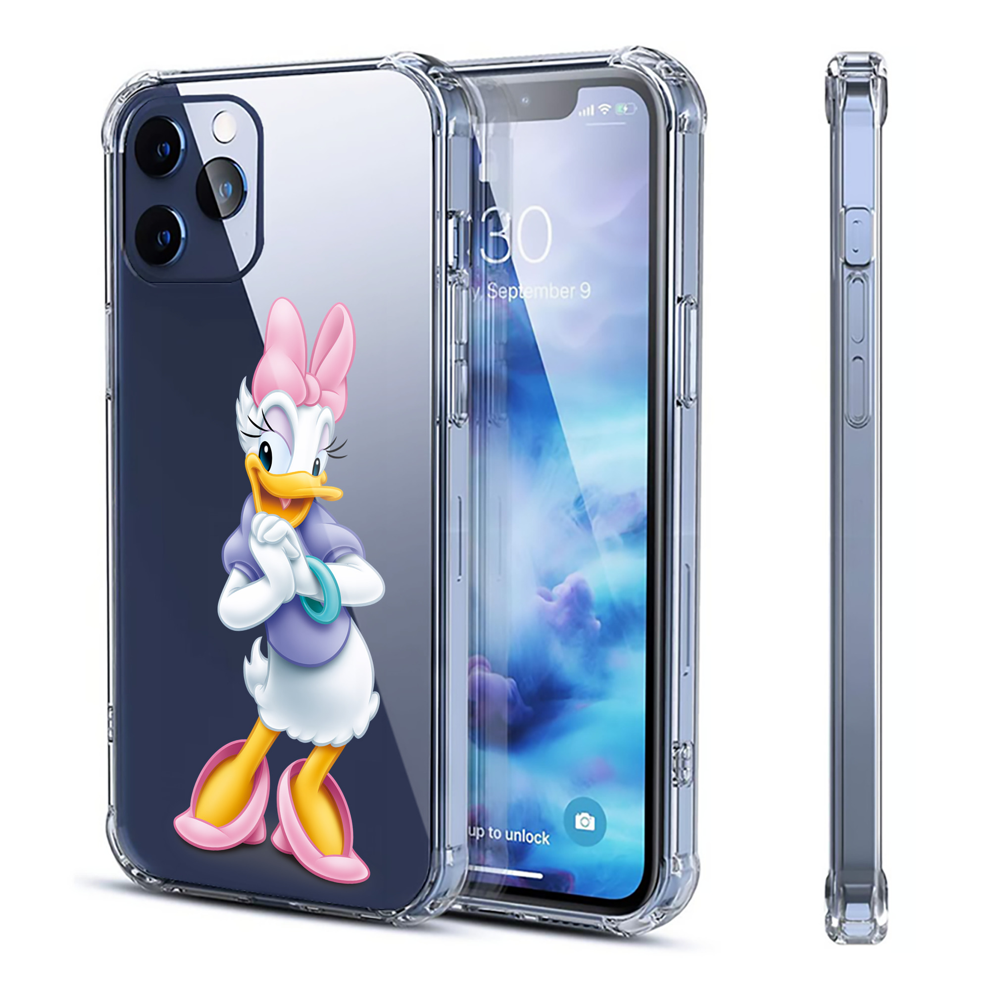（画像用） ミッキーマウス Mickey Mouse 【iPhone 12シリーズ対応】透明スマホケース（クリアソフトケース）